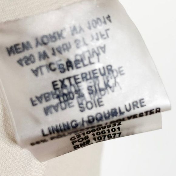 Sz 6 Alice+Olivia Glam A Line Dress Size 6 Champage Silver Sparkle A Line Dress - Picture 4 of 16